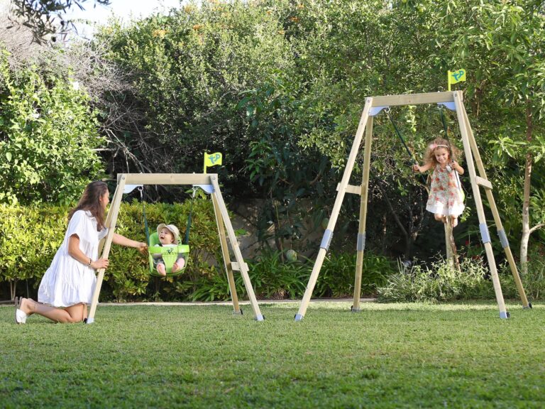 Pair of kid's garden swings