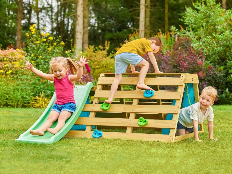 Toddler climbing frame and slide