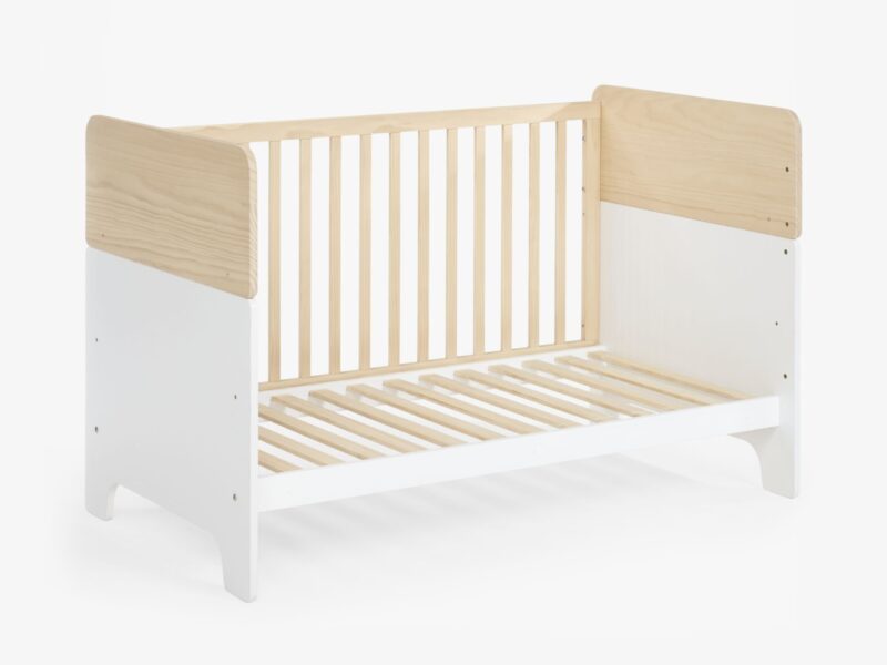 2-tone white/wood daybed