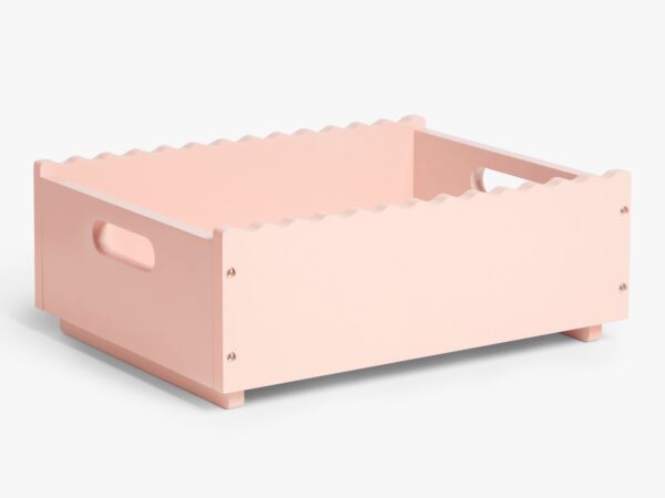 Pink stackable storage box