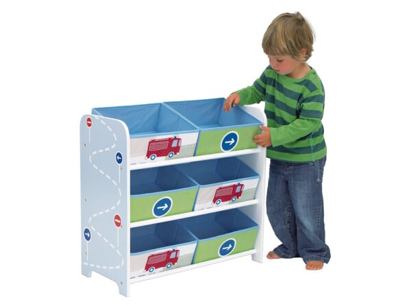 Kid's 6-bin storage unit