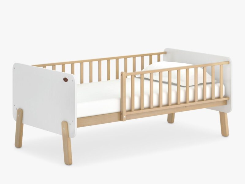 Oak/almond toddler bed