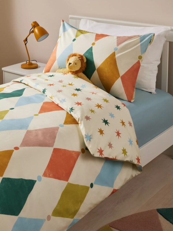 Diamond pattern duvet set