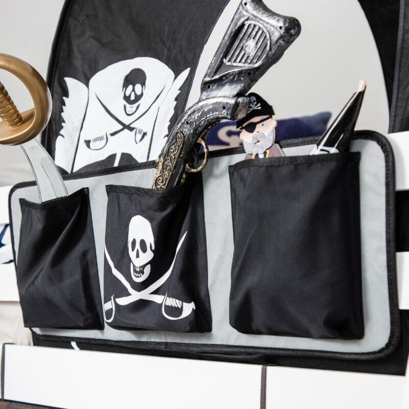 Pirate themed bedside pockets